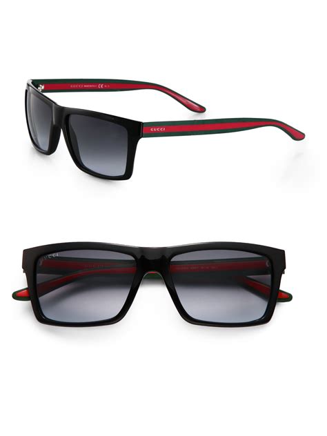 square & rectangle mens gucci sunglasses